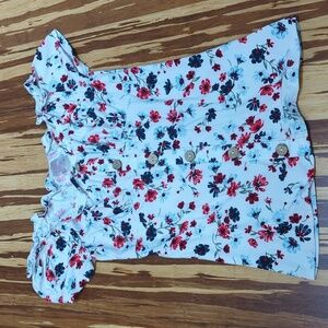 LAST CHANCE or CHARITY No Boundaries red white blue floral
